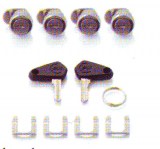 Kit 4 Fermetures avec 2 Clefs