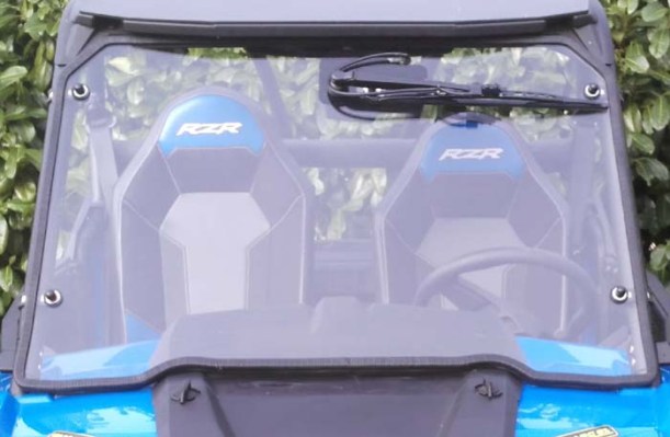 Pare Brise Poly+ Essuie Glace 180°+ Lave Glace RZR 800 Polaris