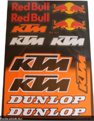 Planche adhésif déco KTM REDBULL